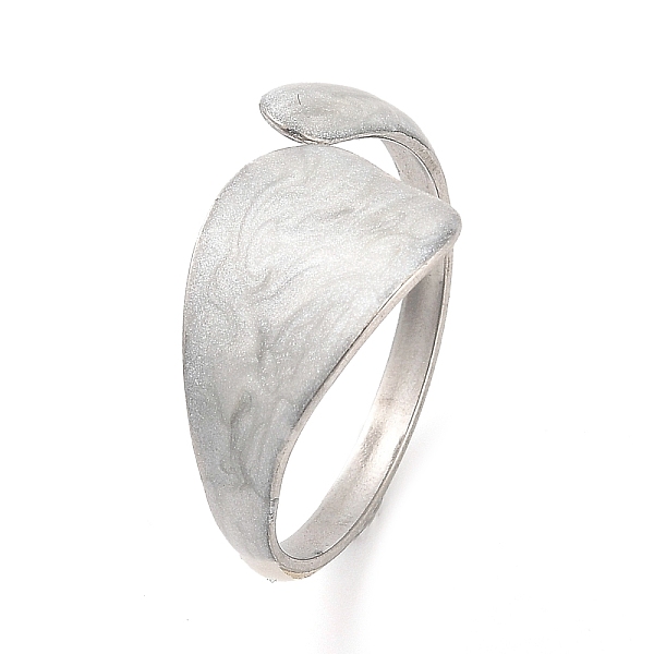 PandaHall 304 Stainless Steel Open Cuff Ring for Women, with Enamel, Stainless Steel Color, US Size 6(16.5mm) 304 Stainless Steel White
PandaHall 304 Stainless Steel Open Cuff Ring for Women, with Enamel, Stainless Steel Color, US Size 6(16.5mm) 304 Stainless Steel White