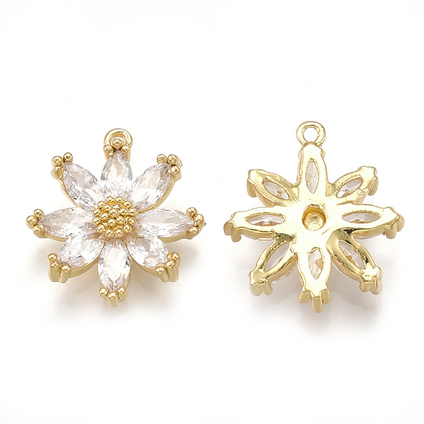 PandaHall Brass Micro Pave Cubic Zirconia Pendants, Daisy, Clear, Real 18K Gold Plated, 15.5x14x3.5mm, Hole: 0.8mm Brass+Cubic Zirconia...
PandaHall Brass Micro Pave Cubic Zirconia Pendants, Daisy, Clear, Real 18K Gold Plated, 15.5x14x3.5mm, Hole: 0.8mm Brass+Cubic Zirconia...