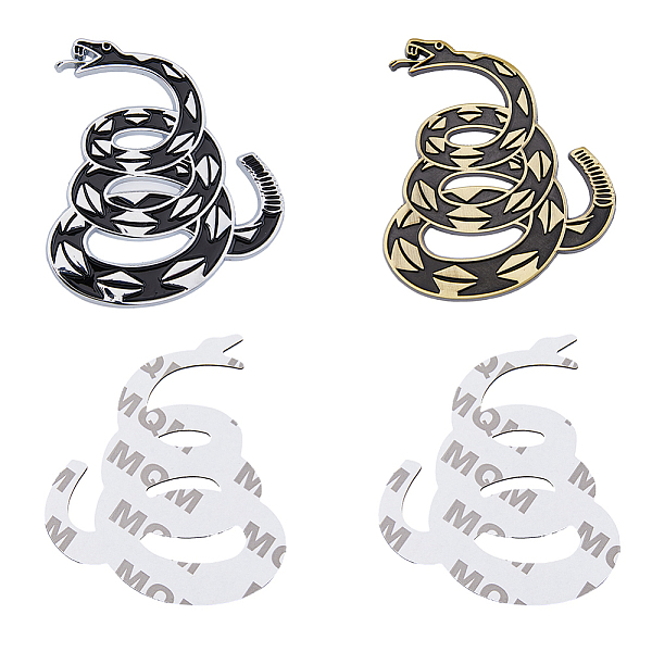 PandaHall SUPERFINDINGS 2 Sets 2 Colors Snake Shape Zinc Alloy Car Stickers, with Adhesive Tape, for Cars, Motorbikes, Luggages, Skateboard...
PandaHall SUPERFINDINGS 2 Sets 2 Colors Snake Shape Zinc Alloy Car Stickers, with Adhesive Tape, for Cars, Motorbikes, Luggages, Skateboard...