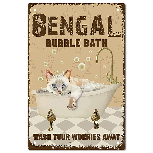 PandaHall Vintage Metal Iron Tin Sign Poster, Wall Decor for Bars, Restaurants, Cafes Pubs, Vertical Rectangle, Cat Pattern, 300x200x0.5mm...
PandaHall Vintage Metal Iron Tin Sign Poster, Wall Decor for Bars, Restaurants, Cafes Pubs, Vertical Rectangle, Cat Pattern, 300x200x0.5mm...