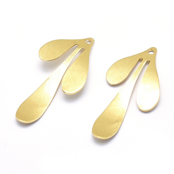 PandaHall Brass Pendants, Cadmium Free & Nickel Free & Lead Free, Drawbench Style, Leaf, Real 18K Gold Plated, 35.5x17x1mm, Hole: 1mm Brass...
PandaHall Brass Pendants, Cadmium Free & Nickel Free & Lead Free, Drawbench Style, Leaf, Real 18K Gold Plated, 35.5x17x1mm, Hole: 1mm Brass...