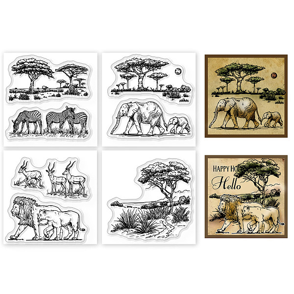 PandaHall 4Pcs 4 Styles PVC Stamp, for DIY Scrapbooking, Animals, 55x55mm, 1pc/style Plastic Other Animal
PandaHall 4Pcs 4 Styles PVC Stamp, for DIY Scrapbooking, Animals, 55x55mm, 1pc/style Plastic Other Animal