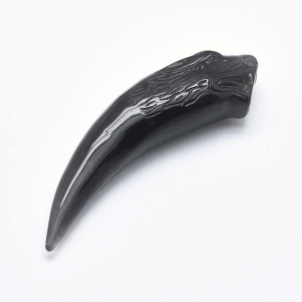 PandaHall Natural Obsidian Big Pendants, Tusk Shaped, 59.5x13.5x11.5mm, Hole: 1.3mm Obsidian Others
PandaHall Natural Obsidian Big Pendants, Tusk Shaped, 59.5x13.5x11.5mm, Hole: 1.3mm Obsidian Others