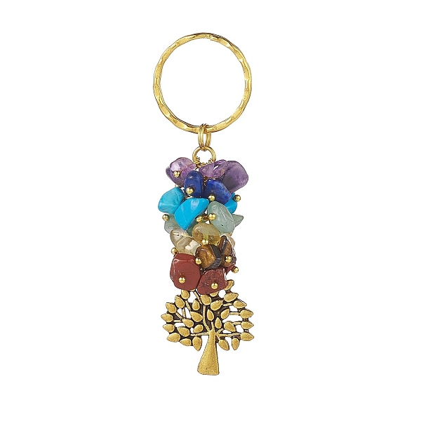 PandaHall Chakra Natural Gemstone Chip Pendant Keychain, with Iron Findings and Alloy Pendants, Tree of Life Pattern, 8.5cm, Pendant...
PandaHall Chakra Natural Gemstone Chip Pendant Keychain, with Iron Findings and Alloy Pendants, Tree of Life Pattern, 8.5cm, Pendant...
