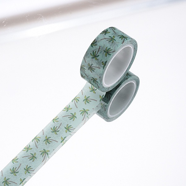 PandaHall DIY Scrapbook Decorative Paper Tapes, Adhesive Tapes, Coconut Tree, Light Green, 15mm, 5m/roll(5.46yards/roll) Paper Green
PandaHall DIY Scrapbook Decorative Paper Tapes, Adhesive Tapes, Coconut Tree, Light Green, 15mm, 5m/roll(5.46yards/roll) Paper Green