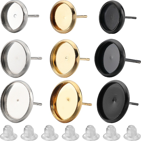 PandaHall SUNNYCLUE 54Pcs 9 Style Flat Round 304 Stainless Steel Stud Earring Settings, with 60Pcs Plastic Ear Nuts, Mixed Color, 10~14mm...
PandaHall SUNNYCLUE 54Pcs 9 Style Flat Round 304 Stainless Steel Stud Earring Settings, with 60Pcs Plastic Ear Nuts, Mixed Color, 10~14mm...