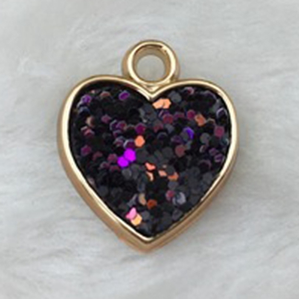 PandaHall Plastic Pendants, with Glitter Sequin, Heart, Black, 22x18.5x3mm Plastic Heart Black
PandaHall Plastic Pendants, with Glitter Sequin, Heart, Black, 22x18.5x3mm Plastic Heart Black