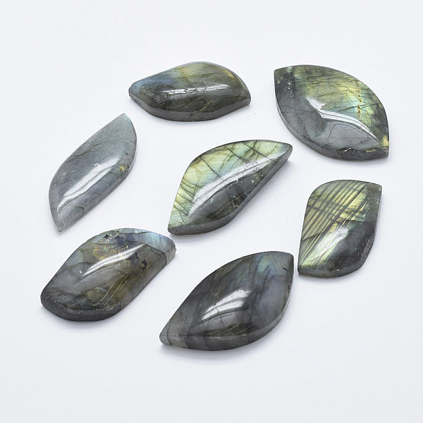 PandaHall Natural Labradorite Cabochons, Leaf, 32~42.5x16~25x6~9.5mm Labradorite Leaf
PandaHall Natural Labradorite Cabochons, Leaf, 32~42.5x16~25x6~9.5mm Labradorite Leaf