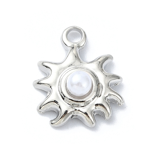 PandaHall Alloy With ABS Pearl Pendants, Flower, Platinum, 15x12x6mm, Hole: 2mm Alloy Flower
PandaHall Alloy With ABS Pearl Pendants, Flower, Platinum, 15x12x6mm, Hole: 2mm Alloy Flower