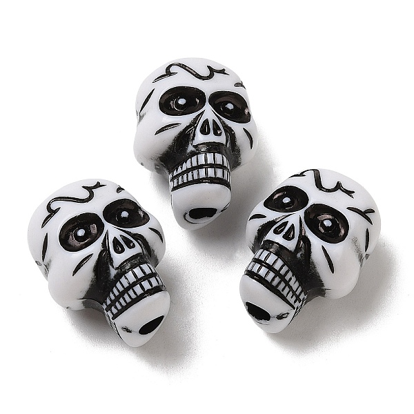 PandaHall Opaque Acrylic Beads, Skull, Black, 22.5x17x15.5mm, Hole: 3.7mm, about 157pcs/500g Acrylic Skull Black
PandaHall Opaque Acrylic Beads, Skull, Black, 22.5x17x15.5mm, Hole: 3.7mm, about 157pcs/500g Acrylic Skull Black