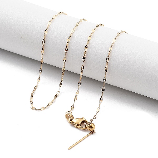 PandaHall Ion Plating(IP) Adjustable 304 Stainless Steel Dapped Chain Necklaces, with Silicone Beads, Golden, 17.32~17.64 inch(44~44.8cm)...
PandaHall Ion Plating(IP) Adjustable 304 Stainless Steel Dapped Chain Necklaces, with Silicone Beads, Golden, 17.32~17.64 inch(44~44.8cm)...