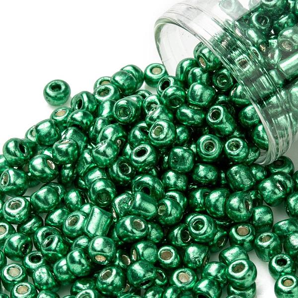 PandaHall 6/0 Glass Seed Beads, Metallic Colours Style, Round, Sea Green, 6/0, 4mm, Hole: 1.5mm, about 4500pcs/pound Glass
PandaHall 6/0 Glass Seed Beads, Metallic Colours Style, Round, Sea Green, 6/0, 4mm, Hole: 1.5mm, about 4500pcs/pound Glass