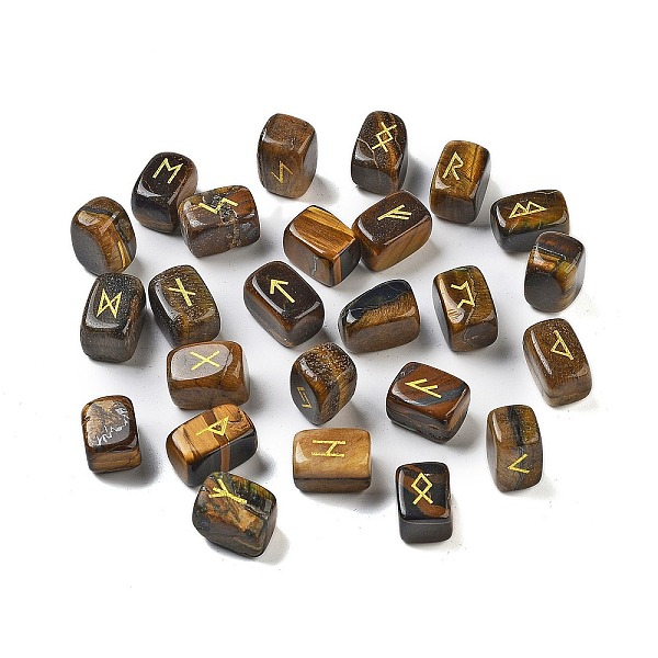 PandaHall Rectangle Natural Tiger Eye Rune Stones, Healing Stones for Chakras Balancing, Crystal Therapy, Meditation, Reiki, Divination...
PandaHall Rectangle Natural Tiger Eye Rune Stones, Healing Stones for Chakras Balancing, Crystal Therapy, Meditation, Reiki, Divination...
