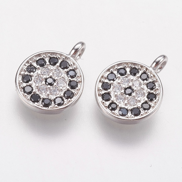 PandaHall Brass Micro Pave Cubic Zirconia Charms, Flat Round, Black, Platinum, 8x1.5mm, Hole: 1.5mm Brass+Cubic Zirconia Flat Round Black
PandaHall Brass Micro Pave Cubic Zirconia Charms, Flat Round, Black, Platinum, 8x1.5mm, Hole: 1.5mm Brass+Cubic Zirconia Flat Round Black