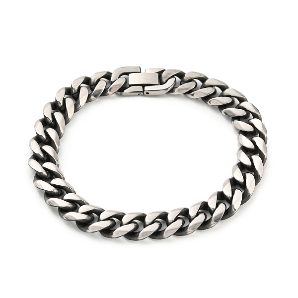 PandaHall 201 Stainless Steel Curb Chain Bracelets, Cuban Link Chain Bracelet, Stainless Steel Color, 8-5/8 inch(21.8cm) 201 Stainless Steel
PandaHall 201 Stainless Steel Curb Chain Bracelets, Cuban Link Chain Bracelet, Stainless Steel Color, 8-5/8 inch(21.8cm) 201 Stainless Steel