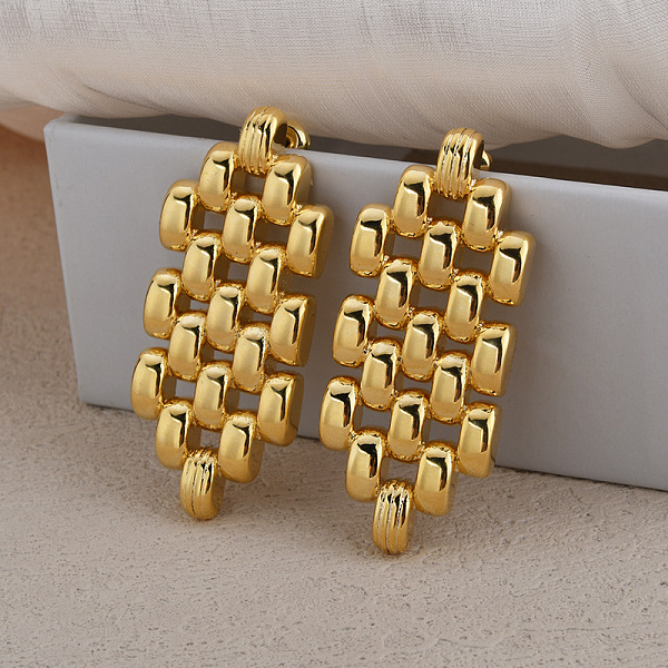 PandaHall Hollow Hexagon Brass Stud Earrings for Women, Real 18K Gold Plated, 46x19.5mm Brass Hexagon
PandaHall Hollow Hexagon Brass Stud Earrings for Women, Real 18K Gold Plated, 46x19.5mm Brass Hexagon