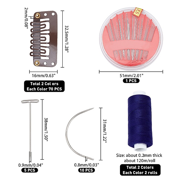 PandaHall DIY Snap Hair Clips Making Kits, with Polyester Sewing Thread, Iron Sewing Needles, T-shape Steel Sewing Craft Pins Needles, C..., Multicolor
PandaHall DIY Snap Hair Clips Making Kits, with Polyester Sewing Thread, Iron Sewing Needles, T-shape Steel Sewing Craft Pins Needles, C..., Multicolor
