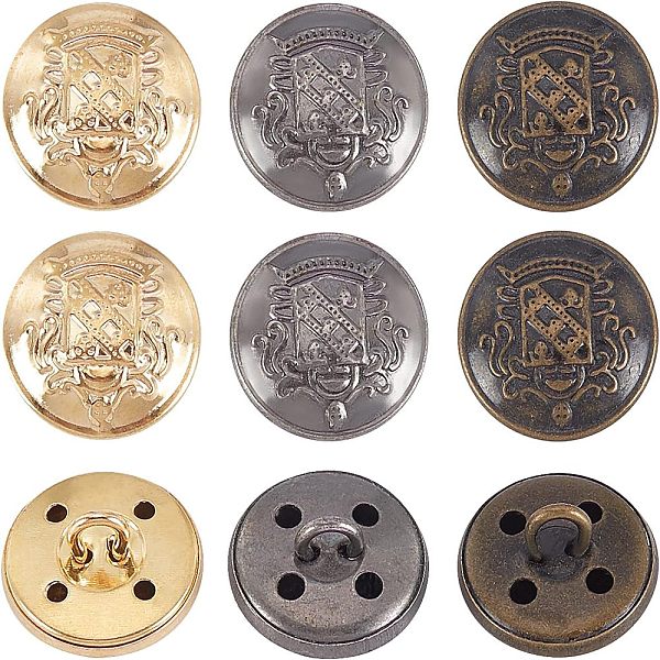 PandaHall Olycraft 18Pcs 3 Colors Alloy Button, Cadmium Free & Lead Free, Flat Round, Mixed Color, 14.5x9.5mm, Hole: 3mm, 6Pcs/Color Alloy...
PandaHall Olycraft 18Pcs 3 Colors Alloy Button, Cadmium Free & Lead Free, Flat Round, Mixed Color, 14.5x9.5mm, Hole: 3mm, 6Pcs/Color Alloy...