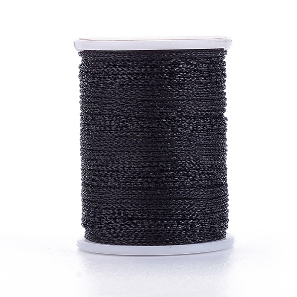 PandaHall Polyester Metallic Thread, Black, 1mm, about 7.65 yards(7m)/roll Polyester Black
PandaHall Polyester Metallic Thread, Black, 1mm, about 7.65 yards(7m)/roll Polyester Black