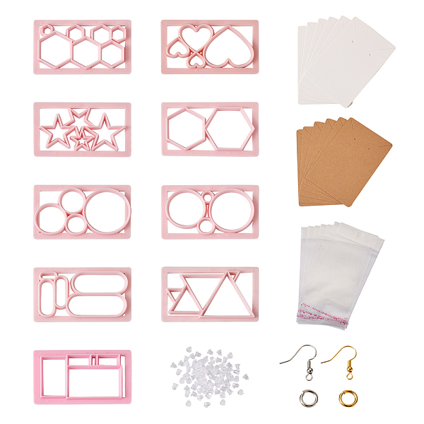 PandaHall Fashewelry DIY Earring Making Finding Kit, Including Plastic Cutting Dies Molds, Brass Earring Hooks & Jump Rings, Plastic Ear..., Pink
PandaHall Fashewelry DIY Earring Making Finding Kit, Including Plastic Cutting Dies Molds, Brass Earring Hooks & Jump Rings, Plastic Ear..., Pink