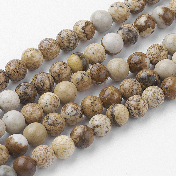PandaHall Natural Picture Jasper Bead Strands, Round, 4~4.5mm, Hole: 1mm, about 85~90pcs/strand, 14.9 inch(38cm) Picture Jasper Round
PandaHall Natural Picture Jasper Bead Strands, Round, 4~4.5mm, Hole: 1mm, about 85~90pcs/strand, 14.9 inch(38cm) Picture Jasper Round