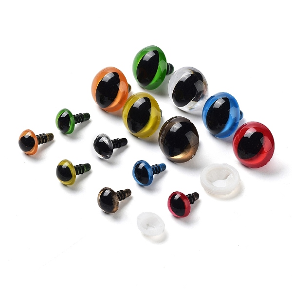 PandaHall 70Sets 2 Style Plastic Doll Eyes, Craft Eyes, with Washers, Crochet Toy and Stuffed Animals, Mixed Color, 10~18mm, 5 sets/color..., Multicolor
PandaHall 70Sets 2 Style Plastic Doll Eyes, Craft Eyes, with Washers, Crochet Toy and Stuffed Animals, Mixed Color, 10~18mm, 5 sets/color..., Multicolor