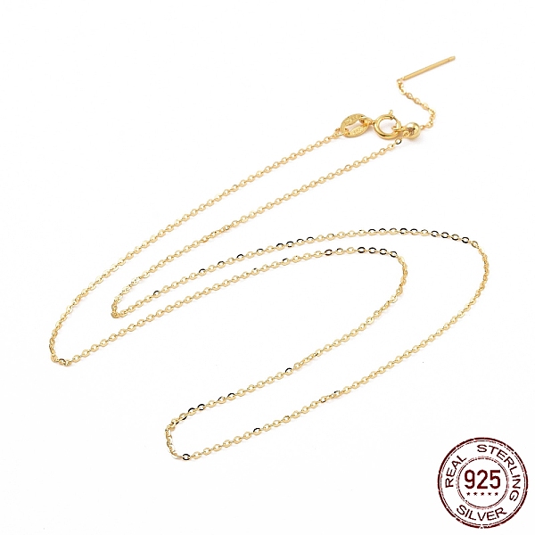 PandaHall 925 Sterling Silver Beadable Necklaces, Cable Chains Necklace for Women, Golden, 17.72 inch(45cm) Sterling Silver
PandaHall 925 Sterling Silver Beadable Necklaces, Cable Chains Necklace for Women, Golden, 17.72 inch(45cm) Sterling Silver