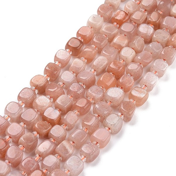 PandaHall Natural Peach Moonstone Beads Strands, with Seed Beads, Square, 6~7x6~7x6~7mm, Hole: 1mm, about 45pcs/strand, 15.16 inch...
PandaHall Natural Peach Moonstone Beads Strands, with Seed Beads, Square, 6~7x6~7x6~7mm, Hole: 1mm, about 45pcs/strand, 15.16 inch...