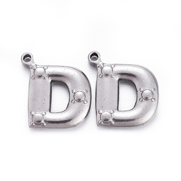 PandaHall 304 Stainless Steel Pendants, Letter.D, 18.5x15.5x3mm, Hole: 1.4mm 304 Stainless Steel Letter D
PandaHall 304 Stainless Steel Pendants, Letter.D, 18.5x15.5x3mm, Hole: 1.4mm 304 Stainless Steel Letter D