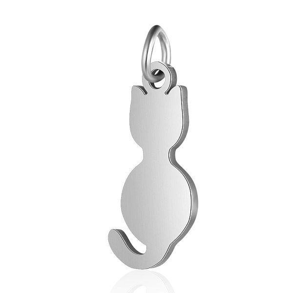 PandaHall 201 Stainless Steel Kitten Pendants, Cat Silhouette Shape, Stainless Steel Color, 17x7.5x1mm, Hole: 3mm 201 Stainless Steel Cat...
PandaHall 201 Stainless Steel Kitten Pendants, Cat Silhouette Shape, Stainless Steel Color, 17x7.5x1mm, Hole: 3mm 201 Stainless Steel Cat...