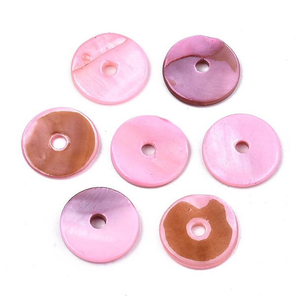 PandaHall Spray Painted Natural Freshwater Shell Beads, Heishi Beads, Disc/Flat Round, Pearl Pink, 15x2mm, Hole: 2.5mm Freshwater Shell Disc
PandaHall Spray Painted Natural Freshwater Shell Beads, Heishi Beads, Disc/Flat Round, Pearl Pink, 15x2mm, Hole: 2.5mm Freshwater Shell Disc