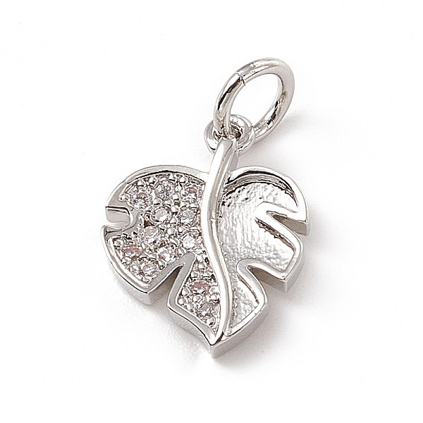 PandaHall Brass Micro Pave Clear Cubic Zirconia Leaf Charms, with Open Jump Rings, Platinum, 13x10x2mm, Ring: 5x0.8mm, Hole: 3mm Brass+Cubic...
PandaHall Brass Micro Pave Clear Cubic Zirconia Leaf Charms, with Open Jump Rings, Platinum, 13x10x2mm, Ring: 5x0.8mm, Hole: 3mm Brass+Cubic...