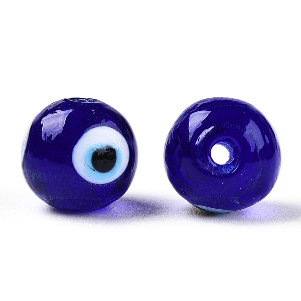 PandaHall Handmade Lampwork Beads, Evil Eye, Round, Dark Blue, 16x15mm, Hole: 2mm Lampwork Round
PandaHall Handmade Lampwork Beads, Evil Eye, Round, Dark Blue, 16x15mm, Hole: 2mm Lampwork Round