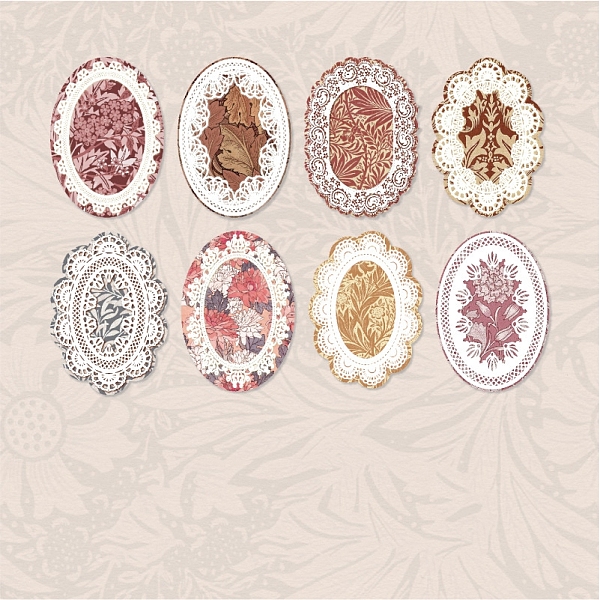 PandaHall 40Pcs 8 Styles Lace Scrapbook Paper, for DIY Album Scrapbook, Background Paper, Diary Decoration, Oval Pattern, 125x85mm...
PandaHall 40Pcs 8 Styles Lace Scrapbook Paper, for DIY Album Scrapbook, Background Paper, Diary Decoration, Oval Pattern, 125x85mm...