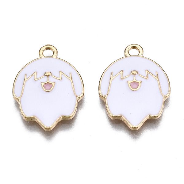 PandaHall Alloy Pendants, with Enamel, Cadmium Free & Lead Free, Light Gold, Dog, White, 20x14.5x3mm, Hole: 2mm Alloy+Enamel Dog White
PandaHall Alloy Pendants, with Enamel, Cadmium Free & Lead Free, Light Gold, Dog, White, 20x14.5x3mm, Hole: 2mm Alloy+Enamel Dog White
