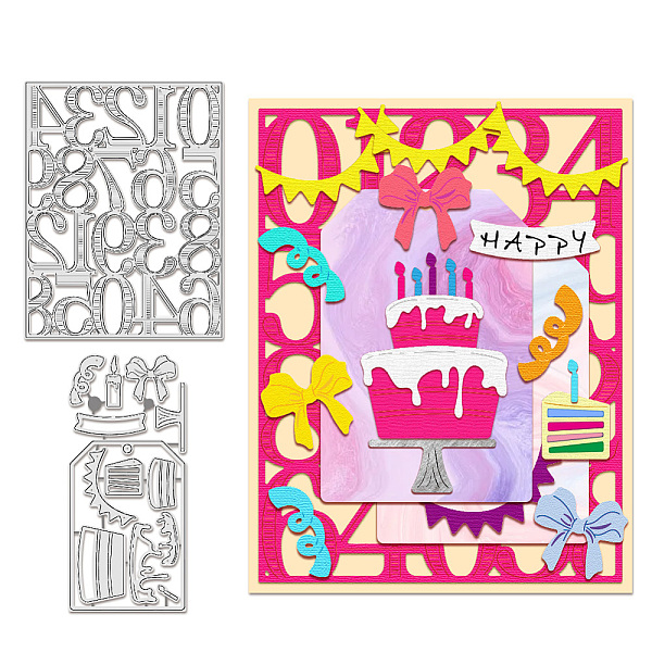 PandaHall Birthday Cake Carbon Steel Cutting Dies Stencils, for DIY Scrapbooking, Photo Album, Decorative Embossing Paper Card, Stainless...
PandaHall Birthday Cake Carbon Steel Cutting Dies Stencils, for DIY Scrapbooking, Photo Album, Decorative Embossing Paper Card, Stainless...