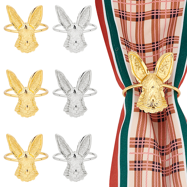 PandaHall Unicraftale 6Pcs 2 Colors Iron Napkin Rings, Napkin Holder Adornment, Restaurant Daily Accessories, Rabbit, for Easter, Mixed...
PandaHall Unicraftale 6Pcs 2 Colors Iron Napkin Rings, Napkin Holder Adornment, Restaurant Daily Accessories, Rabbit, for Easter, Mixed...