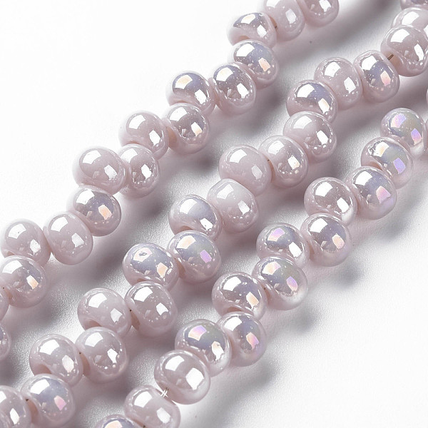 PandaHall Electroplate Glass Beads Strands, Abacus, Thistle, 6.5x4.5mm, Hole: 1.8mm, about 100pcs/strand, 13.78 inch Glass Rondelle Purple
PandaHall Electroplate Glass Beads Strands, Abacus, Thistle, 6.5x4.5mm, Hole: 1.8mm, about 100pcs/strand, 13.78 inch Glass Rondelle Purple