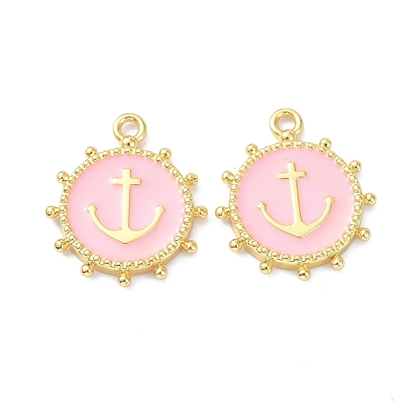 PandaHall Eco-Friendly Stainless Steel Enamel Pendants, Real 18K Gold Plated, Long-Lasting Plated, Flat Round with Anchor, Pink...
PandaHall Eco-Friendly Stainless Steel Enamel Pendants, Real 18K Gold Plated, Long-Lasting Plated, Flat Round with Anchor, Pink...