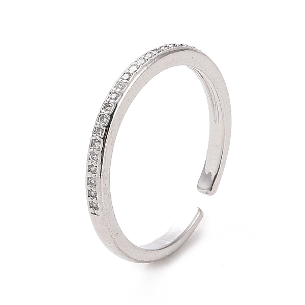 PandaHall Clear Cubic Zirconia Open Cuff Ring, Brass Jewelry for Women, Platinum, US Size 6(16.5mm) Brass+Cubic Zirconia Clear
PandaHall Clear Cubic Zirconia Open Cuff Ring, Brass Jewelry for Women, Platinum, US Size 6(16.5mm) Brass+Cubic Zirconia Clear