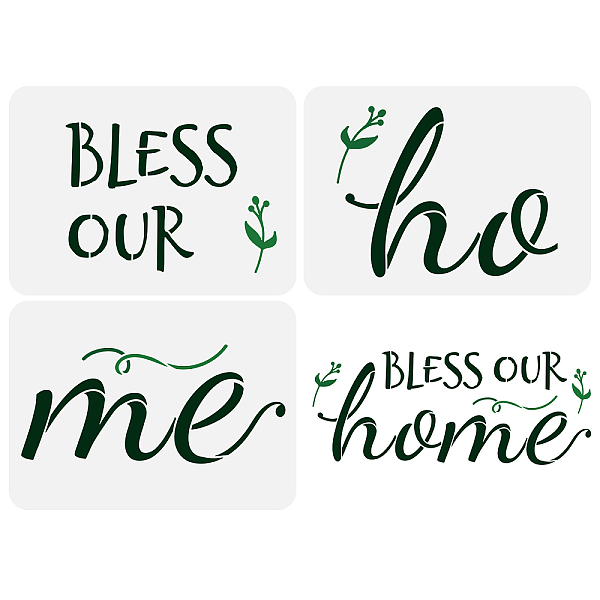 PandaHall FINGERINSPIRE 3 Pcs Bless Our Home Sign Stencil 29.7x21cm Large Home Decor Stencils Template Plastic Words & Leaves Patterns...
PandaHall FINGERINSPIRE 3 Pcs Bless Our Home Sign Stencil 29.7x21cm Large Home Decor Stencils Template Plastic Words & Leaves Patterns...