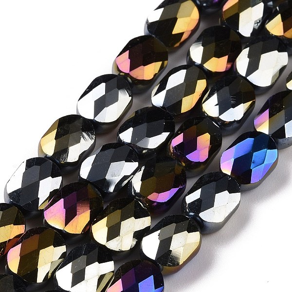 PandaHall Faceted Electroplated Opaque Glass Beads Strands, AB Color Plated, Oval, Black, 10.5x8x5mm, Hole: 1.5mm, about 58~60pcs/strand...
PandaHall Faceted Electroplated Opaque Glass Beads Strands, AB Color Plated, Oval, Black, 10.5x8x5mm, Hole: 1.5mm, about 58~60pcs/strand...