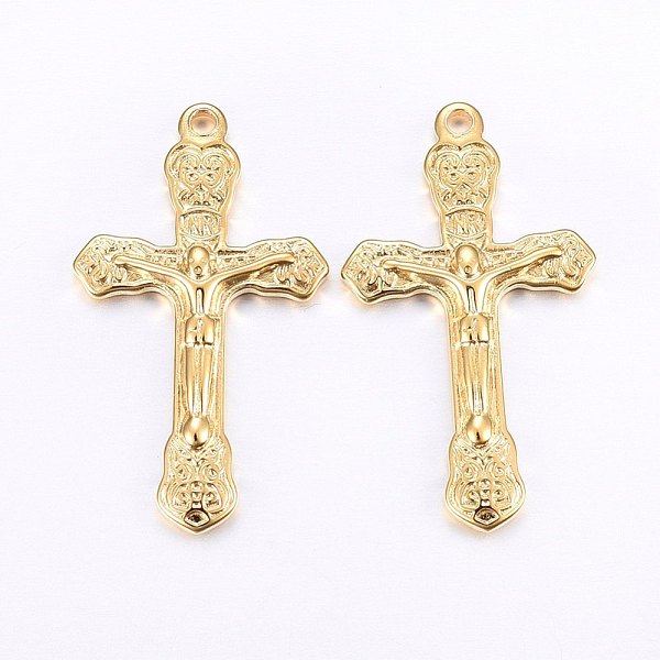PandaHall Easter Theme 304 Stainless Steel Pendants, Crucifix Cross, Golden, 33x19x3mm, Hole: 1.8mm 304 Stainless Steel Cross
PandaHall Easter Theme 304 Stainless Steel Pendants, Crucifix Cross, Golden, 33x19x3mm, Hole: 1.8mm 304 Stainless Steel Cross