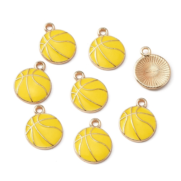 PandaHall Alloy Enamel Pendants, Light Gold, Basketball, Yellow, 17x13.5x2mm, Hole: 1.6mm, 10pcs/bag Alloy+Enamel Others Yellow
PandaHall Alloy Enamel Pendants, Light Gold, Basketball, Yellow, 17x13.5x2mm, Hole: 1.6mm, 10pcs/bag Alloy+Enamel Others Yellow