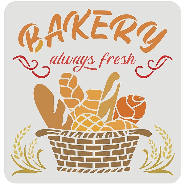 PandaHall FINGERINSPIRE Bakery Stencil Bread Basket Stencil 30x30cm Reusable French Bakery Painting Stencil PET Wheat Ears Craft Stencils..., White
PandaHall FINGERINSPIRE Bakery Stencil Bread Basket Stencil 30x30cm Reusable French Bakery Painting Stencil PET Wheat Ears Craft Stencils..., White