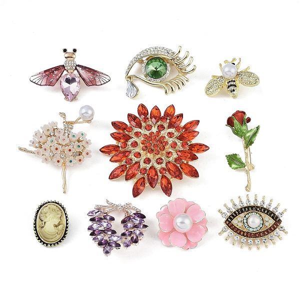 PandaHall Golden Alloy Brooches, Mixed Shapes, 28~68x21~65.5x5.5~15.5mm Alloy Mixed Shapes
PandaHall Golden Alloy Brooches, Mixed Shapes, 28~68x21~65.5x5.5~15.5mm Alloy Mixed Shapes