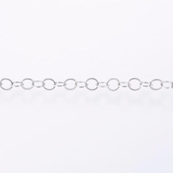 PandaHall Handmade 304 Stainless Steel Rolo Chains, Belcher Chain, Soldered, with Spool, Stainless Steel Color, 3x0.3mm, about 32.8 Feet...
PandaHall Handmade 304 Stainless Steel Rolo Chains, Belcher Chain, Soldered, with Spool, Stainless Steel Color, 3x0.3mm, about 32.8 Feet...