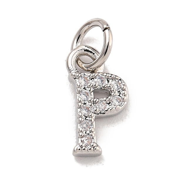 PandaHall Initial Letter Brass with Cubic Zirconia Charms, Platinum, Long-Lasting Plated, Lead Free & Cadmium Free, Letter P, 10x5.5x1.5mm..., Clear
PandaHall Initial Letter Brass with Cubic Zirconia Charms, Platinum, Long-Lasting Plated, Lead Free & Cadmium Free, Letter P, 10x5.5x1.5mm..., Clear