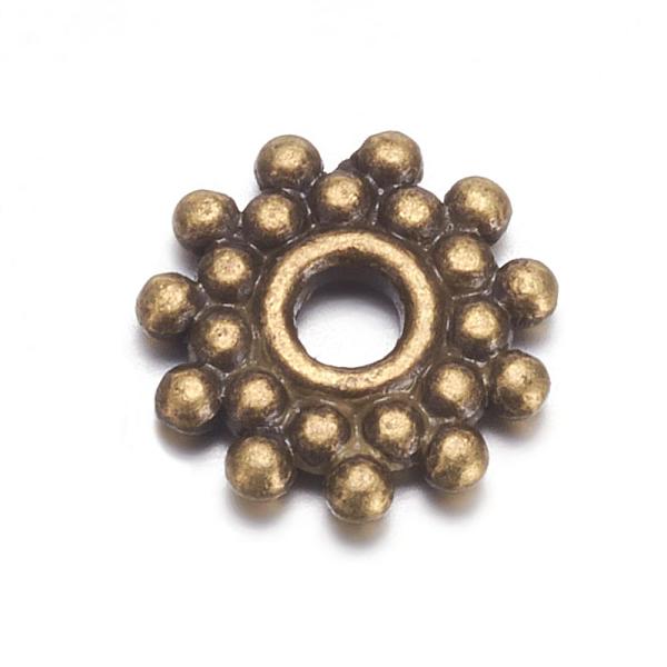 PandaHall Tibetan Style Spacer Beads, Metal Alloy Beads, Cadmium Free & Nickel Free & Lead Free, Gear, Antique Bronze, Size: about 9mm in...
PandaHall Tibetan Style Spacer Beads, Metal Alloy Beads, Cadmium Free & Nickel Free & Lead Free, Gear, Antique Bronze, Size: about 9mm in...