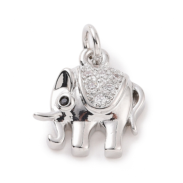PandaHall Brass Micro Pave Cubic Zirconia Charms, with Jump Ring, Elephant Charm, Platinum, 13x12x3.5mm, Hole: 2.8mm Brass+Cubic Zirconia..., Clear
PandaHall Brass Micro Pave Cubic Zirconia Charms, with Jump Ring, Elephant Charm, Platinum, 13x12x3.5mm, Hole: 2.8mm Brass+Cubic Zirconia..., Clear